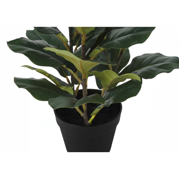 Black Green 32-Inch Indoor Faux Fake Floor Potted Decorative Artificial Plant, image 3